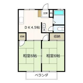 エステイト中島Aの間取り