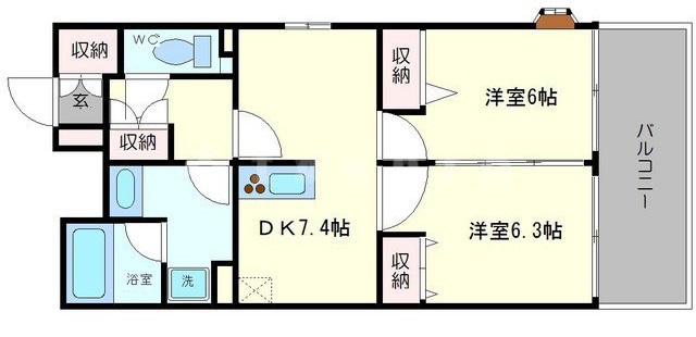 アルグラッド野田駅前の間取り