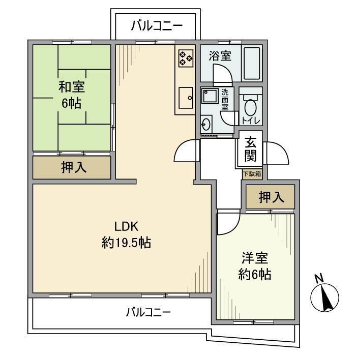 ニチメン第二柏ハイツ1の間取り