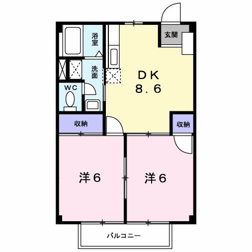 ココハイツの間取り