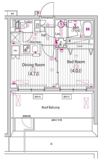 ガーラ・ステーション横浜大口の間取り