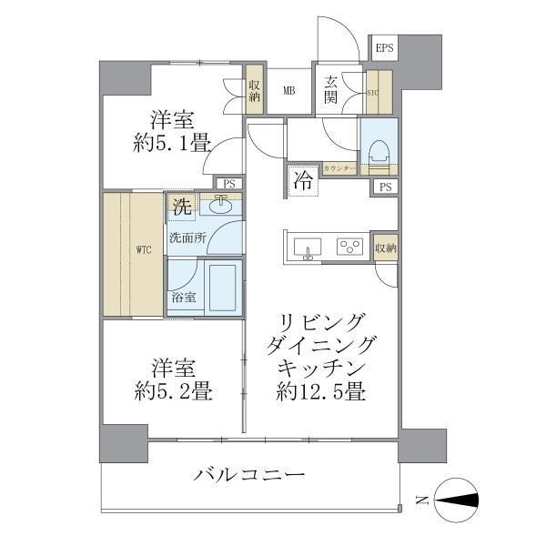 デュオフラッツ葛西の間取り