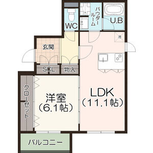 仮)名古屋市西区平中町共同住宅の間取り
