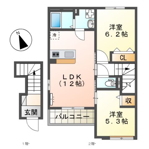 カサブランカの間取り