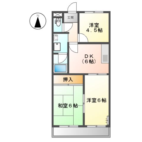 メリーハイム丹羽の間取り