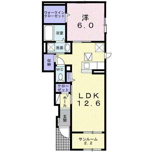 Ｖｉｌｌａｇｅ　なの花の間取り