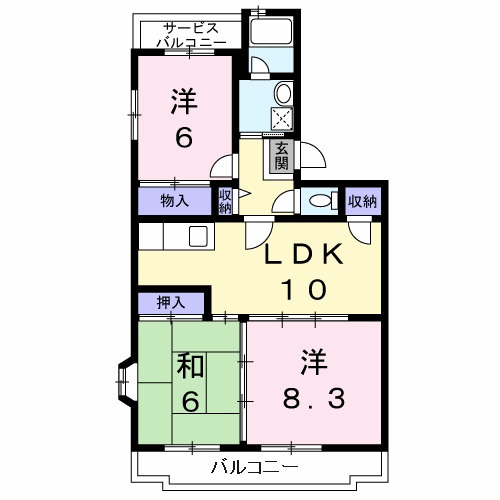 リヴェール森谷の間取り