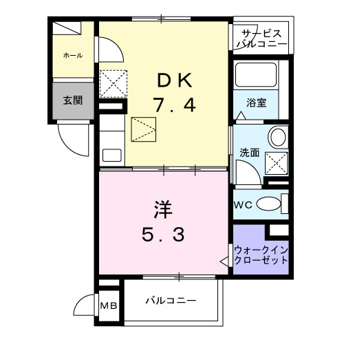 クレーシェレの間取り