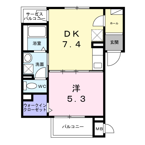 クレーシェレの間取り