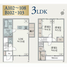 bonheur Bの間取り