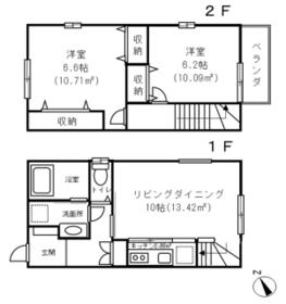 ウッディメゾンＢ棟の間取り