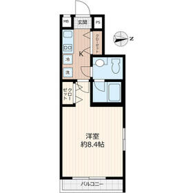 ウェルスクエアイズム大森西の間取り