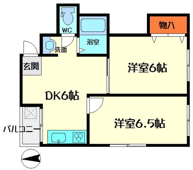 ラムール京橋の間取り
