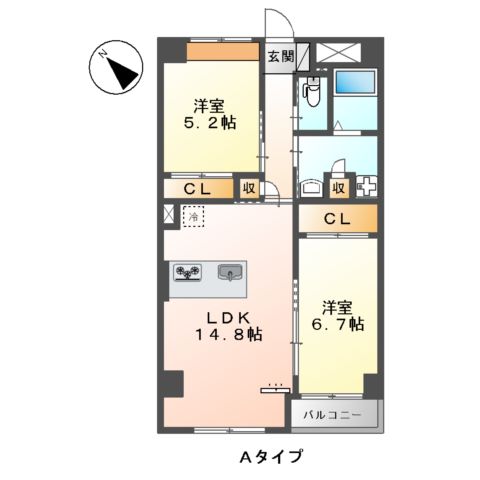 Romantis Kawaguchi(ロマンティス 川口)の間取り
