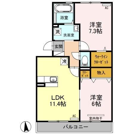 エクセルコート Fの間取り