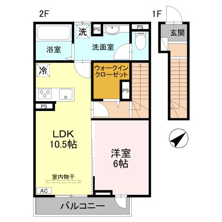 Σresidence歌川町 A棟の間取り