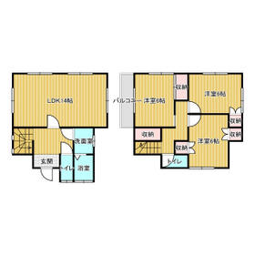 山崎貸家の間取り