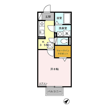 シャルム マノワール Aの間取り