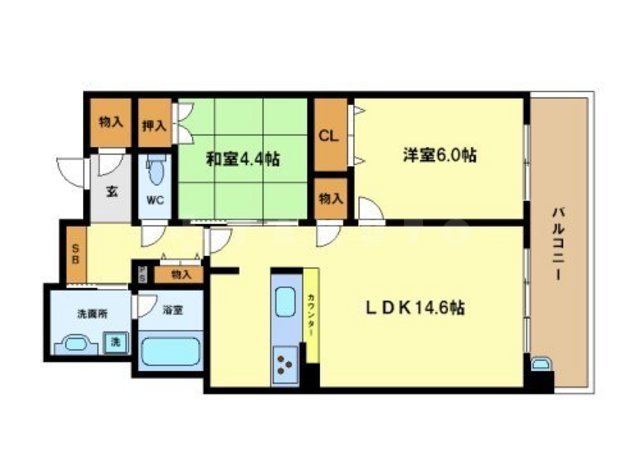 プレミスト江戸堀の間取り