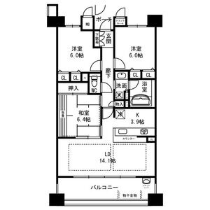 ディーグラフォート千里中央 サウスリッチの間取り