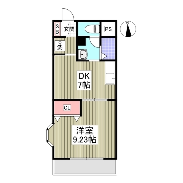 ラ・セゾン西城PartⅢの間取り