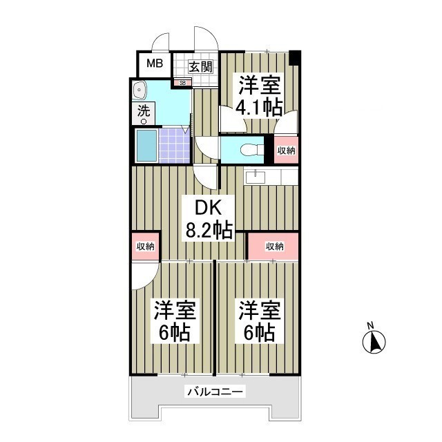 リュミエ川口 旧グリーンヒルハイツの間取り