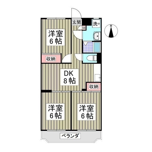 風見鶏グランドハイツⅡの間取り