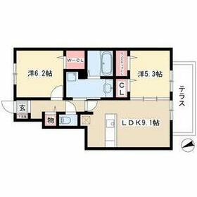 WING WESTの間取り