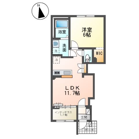 草深 アパートⅡ期新築工事 南側の間取り