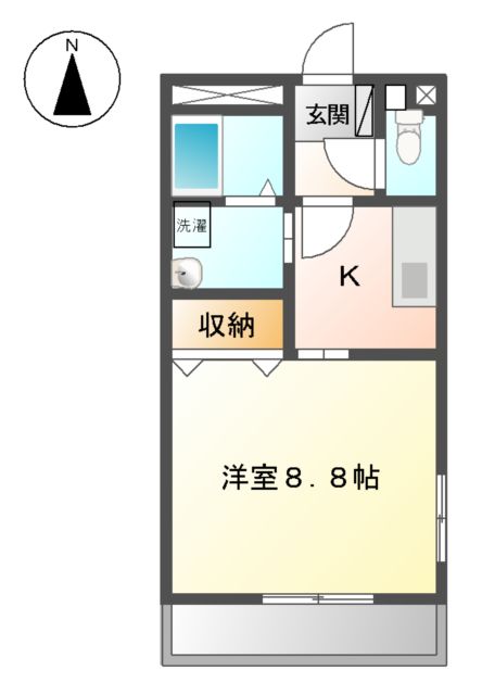 シャルマン武蔵塚の間取り