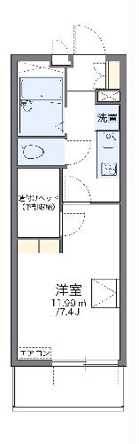 レオパレスヴェローチェの間取り