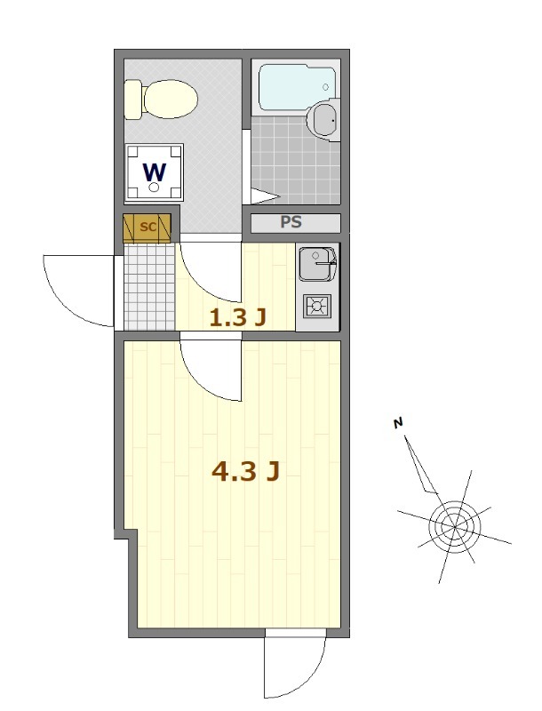 リベルテ平井の間取り