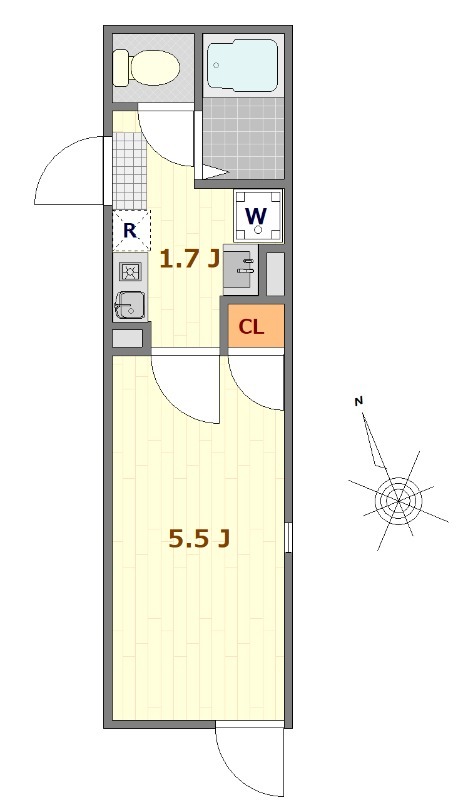 リベルテ平井の間取り