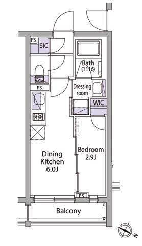 イプセ代々木上原Hillsの間取り