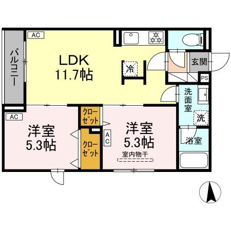 セレスティア荒川Nの間取り