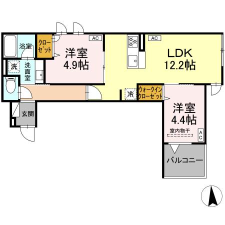 セレスティア荒川Nの間取り