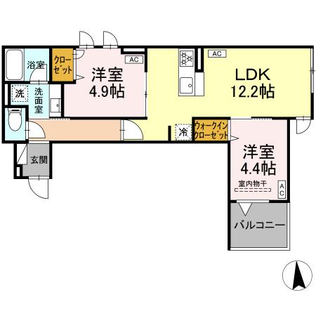 セレスティア荒川Nの間取り