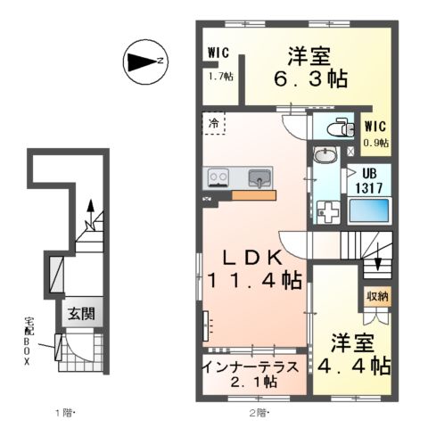 南区要町新築Aの間取り
