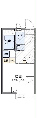 レオパレスロフテージミドリの間取り