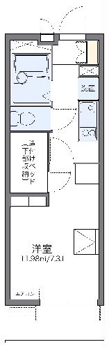 レオパレス扇の間取り