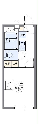 レオパレスグレイス パティオの間取り
