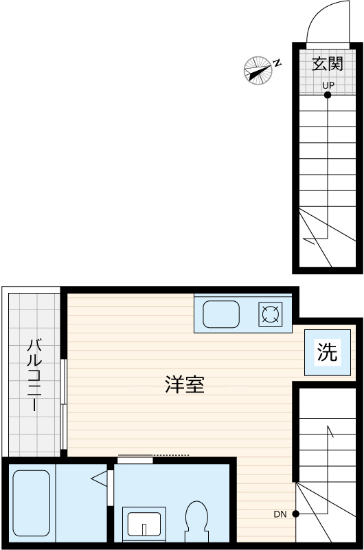 ベレガンス鷹の台Ⅱ B棟の間取り