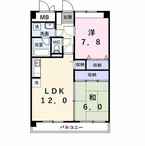 リバーサイドWillowの間取り