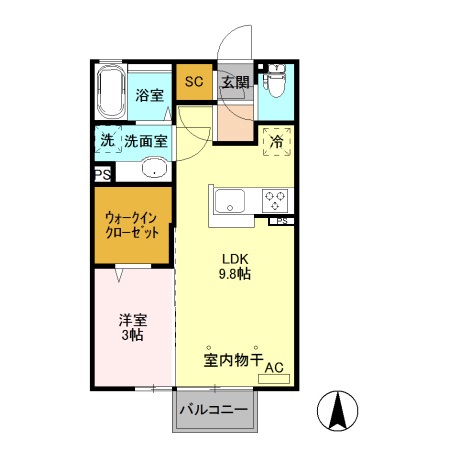 アールズ ハウス Ⅲの間取り