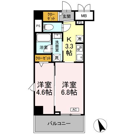 ヴィラ トルチュ東刈谷の間取り