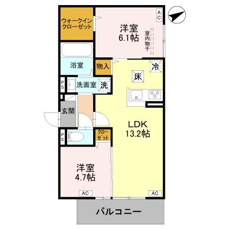 GRAMM下津林EASTの間取り