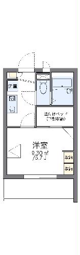 レオパレスクレスト SHINOの間取り