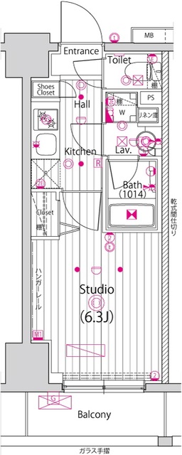 ガーラ・グランディ横濱関内の間取り