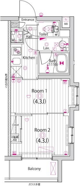 ガーラ・アヴェニュー調布の間取り