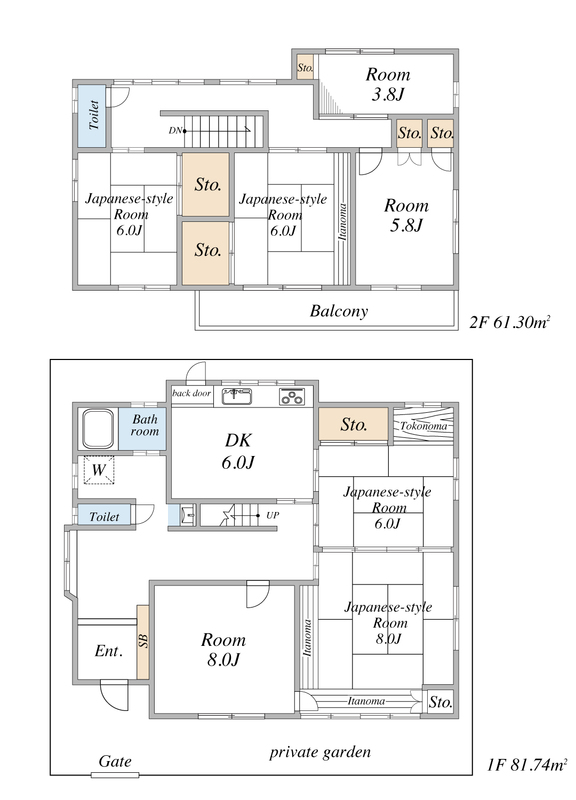 我孫子市白山二丁目戸建の間取り